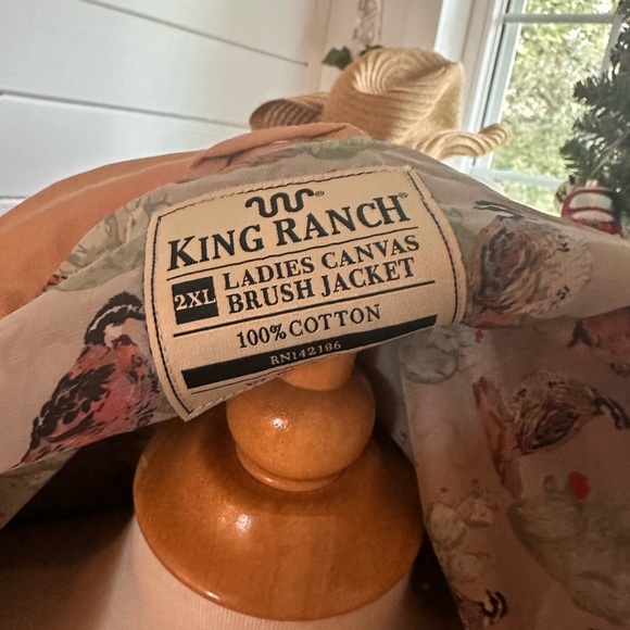 King Ranch brown canvas jacket with beautiful lining - Picture 4 of 8